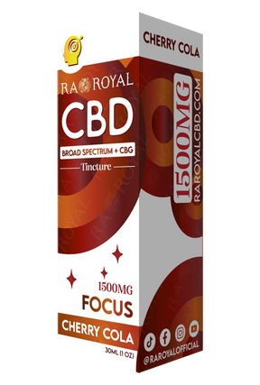 R.A. Royal CBD Blend 1,500MG Tincture: Cherry Cola (Focus)