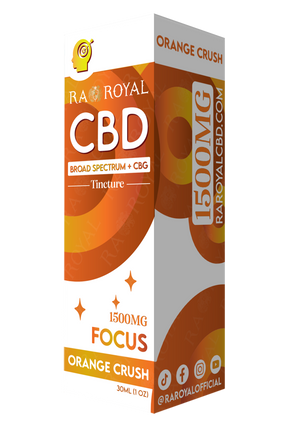 R.A. Royal CBD Blend 1,500MG Tincture: Orange Crush (Focus)