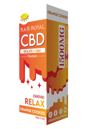R.A. Royal CBD Blend 1,500MG Tincture: Orange Cookies (Relax)