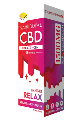 R.A. Royal CBD Blend 1,500MG Tincture: Strawberry Cough (Relax)