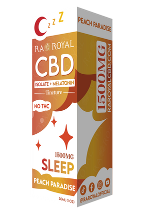 R.A. Royal CBD Blend 1,500MG Tincture: Peach Paradise (Sleep)