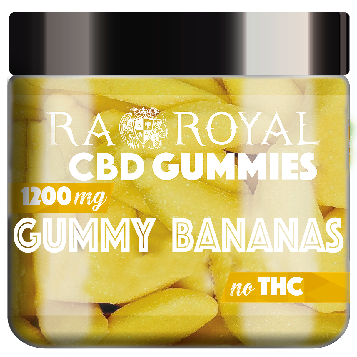 R.A. Royal Gummies: CBD Banana Gummy Jar (1200 MG)