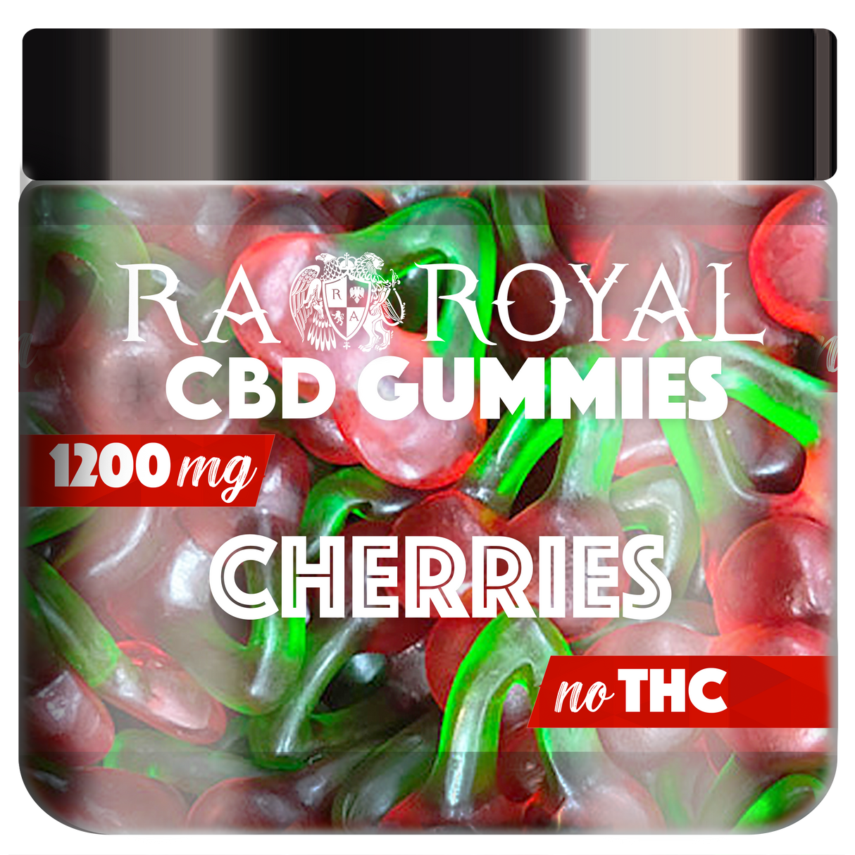 R.A. Royal Gummies: CBD Cherry Gummy Jar (1200 MG)