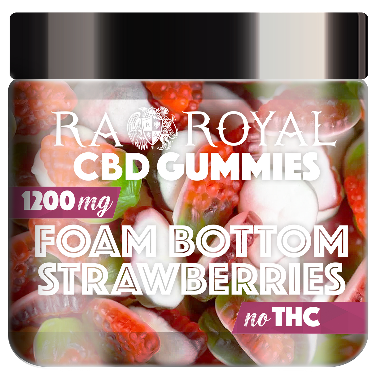 R.A. Royal Gummies: CBD Gummy Strawberry Jar (1200 MG)