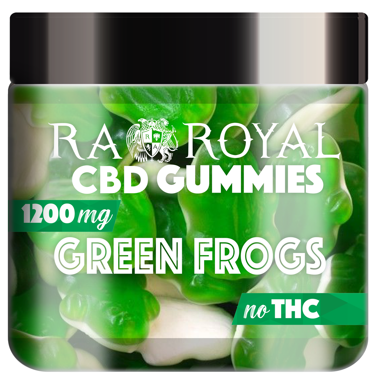 R.A. Royal Gummies: CBD Gummy Green Frog Jar (1200 MG)