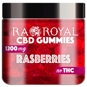 R.A. Royal Gummies CBD Red Raspberry Gummy Jar (1200 MG)