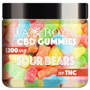 R.A. Royal Gummies CBD Sour Gummy Bear Jar (1200 MG)