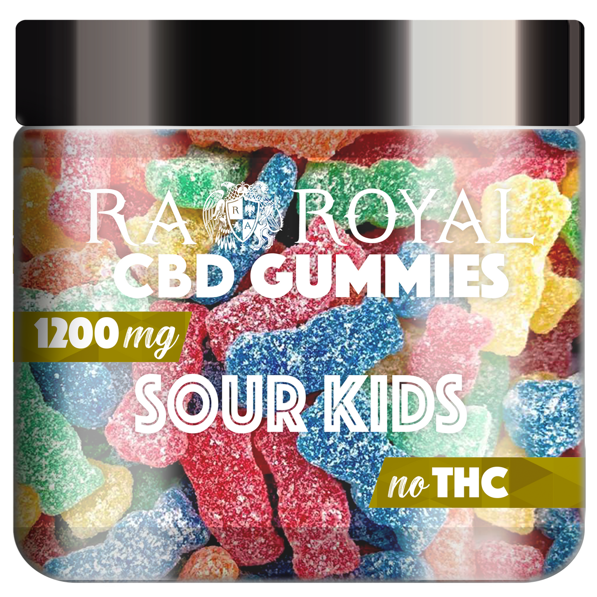 R.A. Royal Gummies: CBD Sour Kids Gummy Jar (1200 MG)