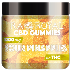 R.A. Royal Gummies CBD Sour Pineapple Gummy Jar (1200 MG)