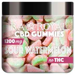 R.A. Royal Gummies CBD Sour Watermelon Gummy Jar (1200 MG)