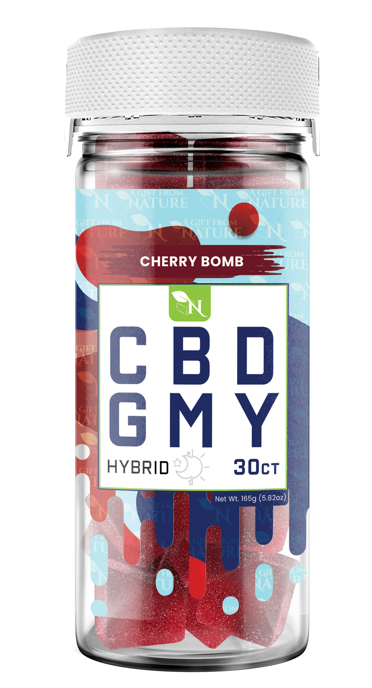 AGFN CBD Gummy: Cherry Bomb Hybrid (1500MG)