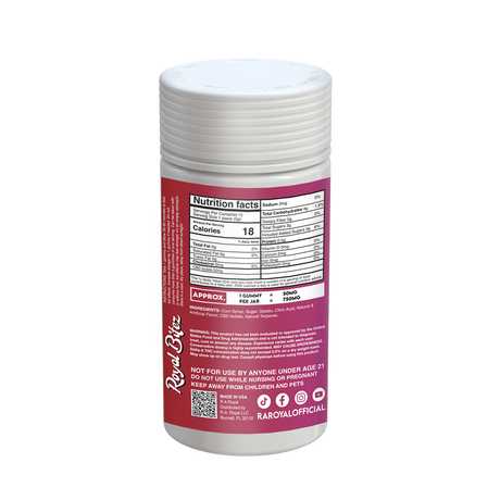 Royal Bitez Classic CBD 15CT Gummy: Cherry