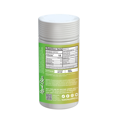 Royal Bitez Classic CBD 15CT Gummy: Pineapple