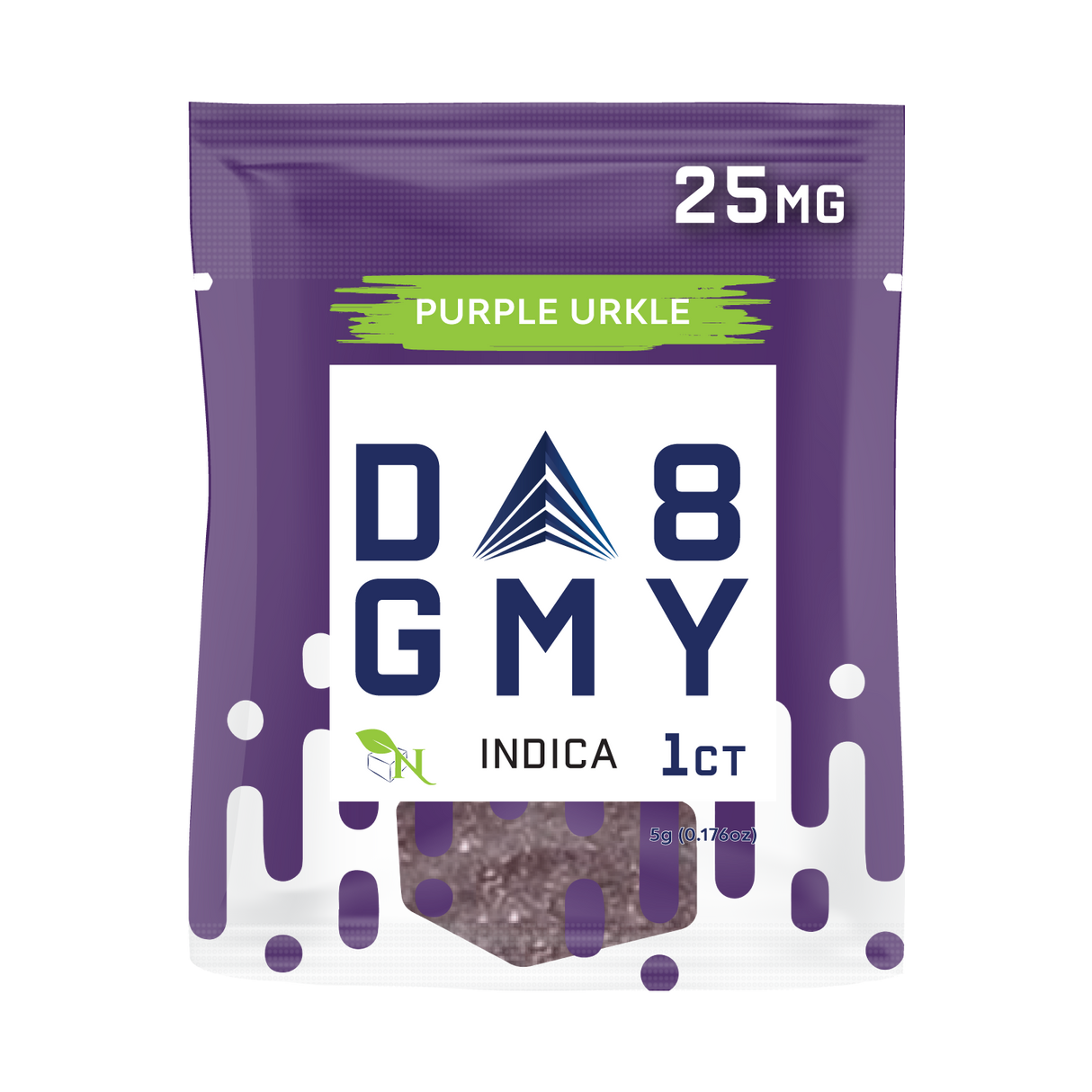 A Gift From Nature Delta-8 Single Indica Gummy 50CT Box: Purple Urkle