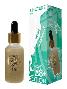 R.A.Royal 1,500MG D8+ Tincture: Spearmint (Hybrid)