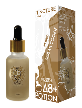 R.A. Royal 1,500MG D8+ Tincture: Sugar Cookie (Hybrid)