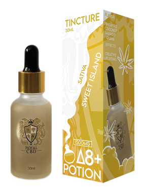 RA Royal 1,500MG D8+ Tincture: Sweet Island (Sativa)