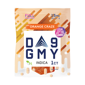 A Gift From Nature Delta-9 Single Indica Gummy 50CT Box: Orange Craze