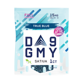 A Gift From Nature Delta-9 Single Sativa Gummy 50CT Box: True Blue