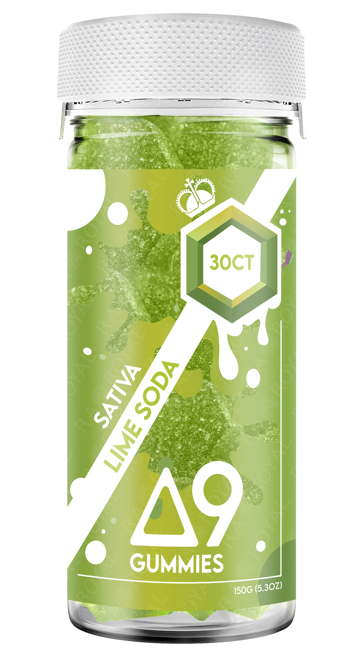 Delta 9 1,050MG 30CT Gummy: Lime Soda (Sativa)