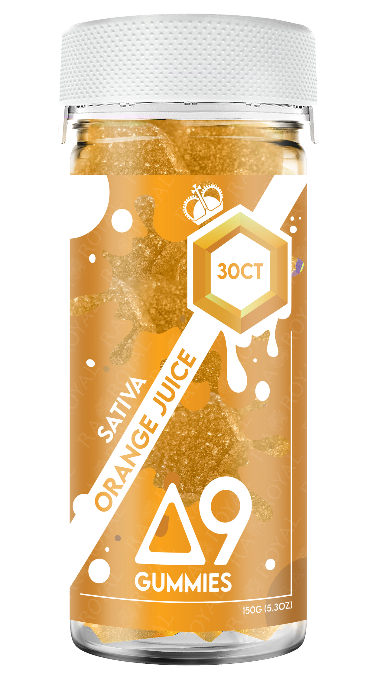Delta 9 1,050MG 30CT Gummy: Orange Juice (Sativa)