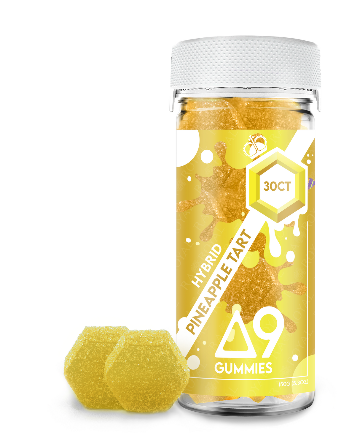 Delta 9 1,050MG 30CT Gummy: Pineapple Tart (Hybrid)