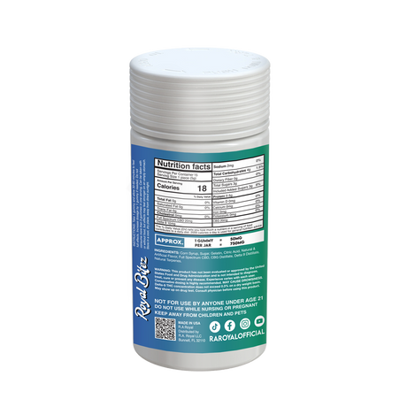 Royal Bitez Delta 9 15CT Gummy: Grape (Sativa)