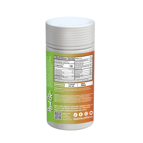 Royal Bitez Delta 9 15CT Gummy: Mango (Indica)