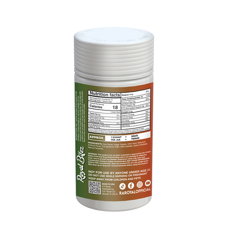 Royal Bitez Delta 9 15CT Gummy: Strawberry (Indica)