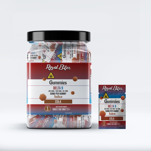Royal Bitez Delta 9 27CT Single Gummy: Cola (Indica)