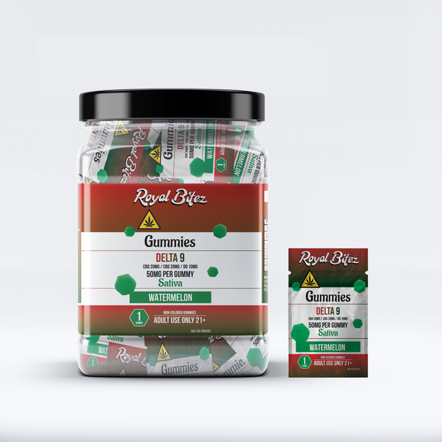 Royal Bitez Delta 9 27CT Single Gummy: Watermelon (Sativa)