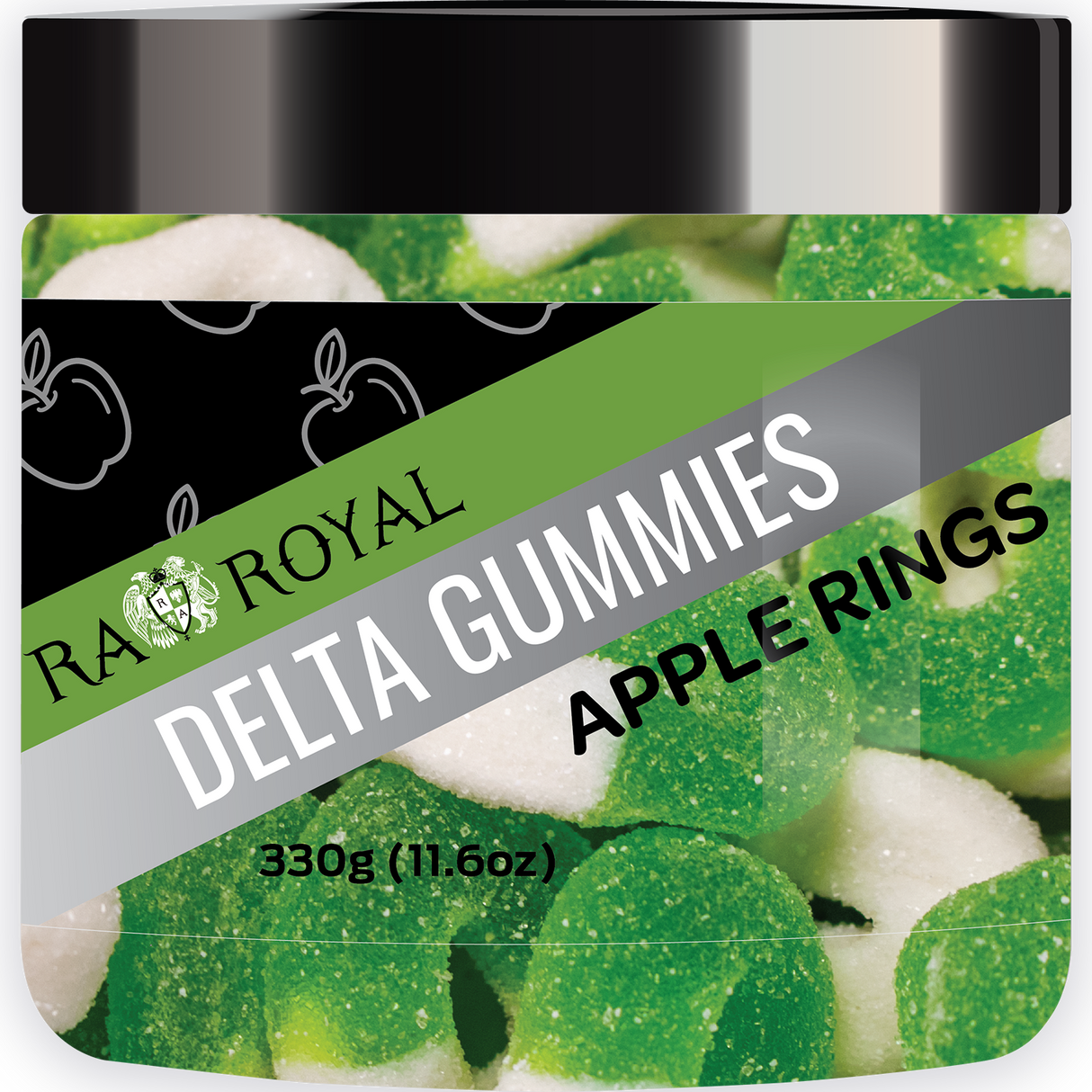 R.A. Royal Gummies: Delta-8 Apple Rings (1400 MG)