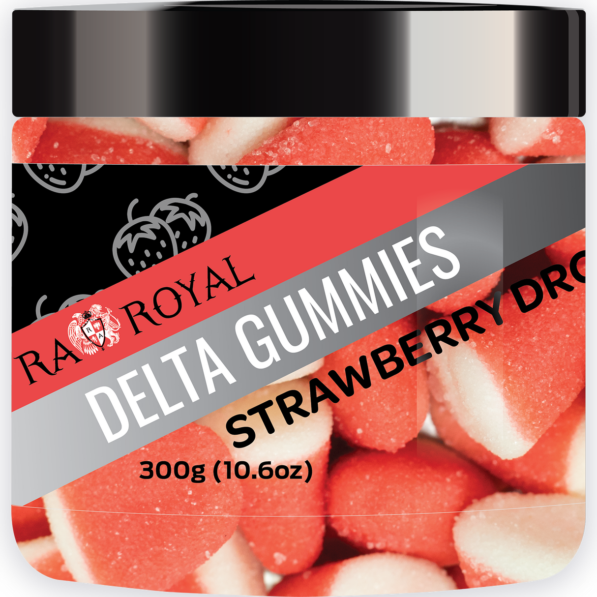 R.A. Royal Gummies: Delta-8 Strawberry Drops (1400 MG)