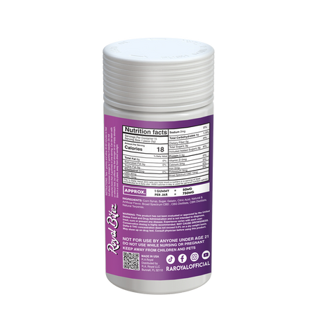 Royal Bitez Focus 15CT Gummy: Grape