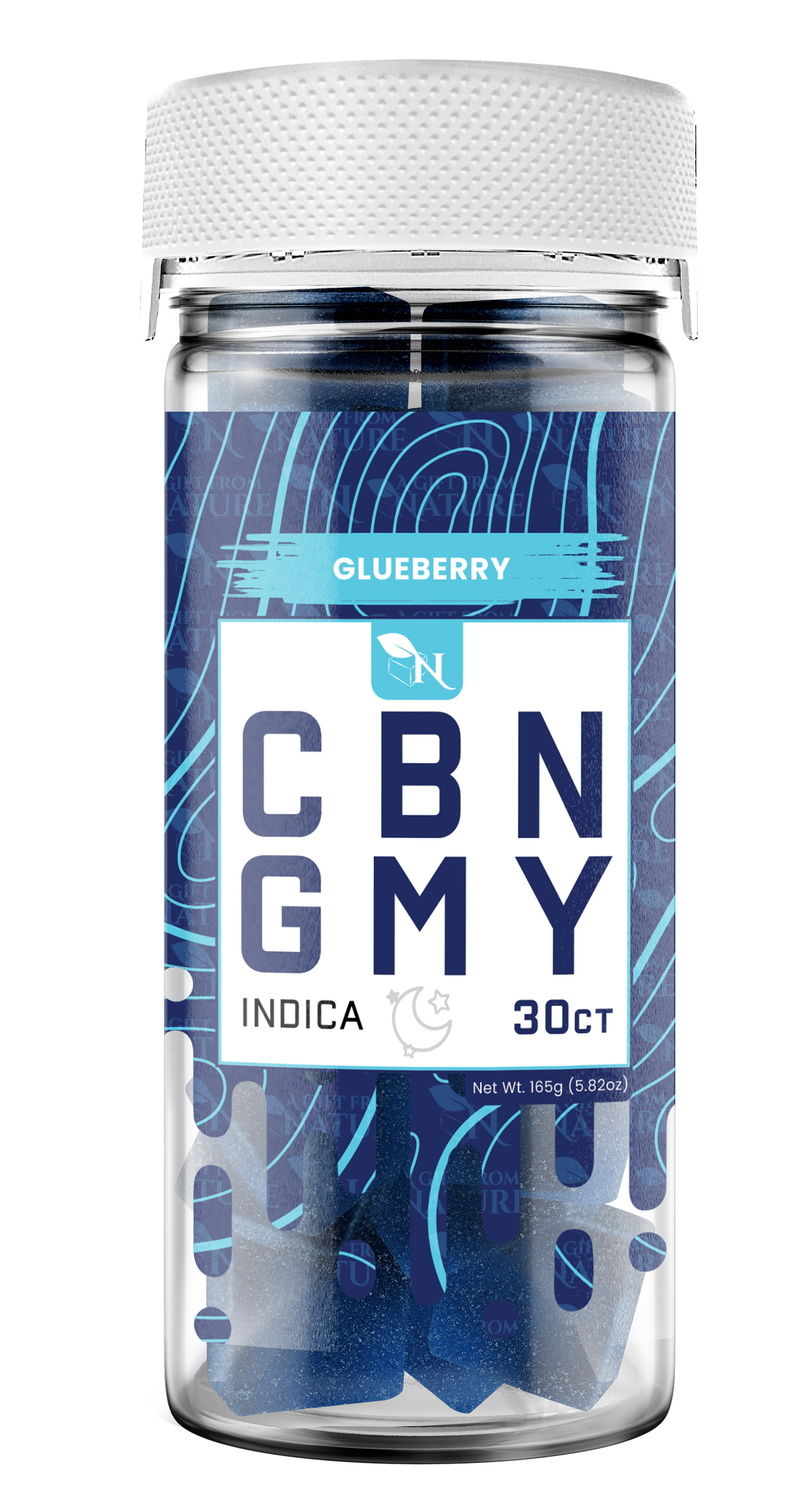 AGFN CBN Gummy: Glueberry Indica (1500MG)
