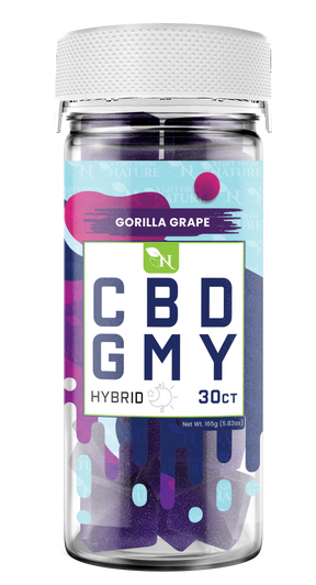 AGFN CBD Gummy: Gorilla Grape Hybrid (1500MG)