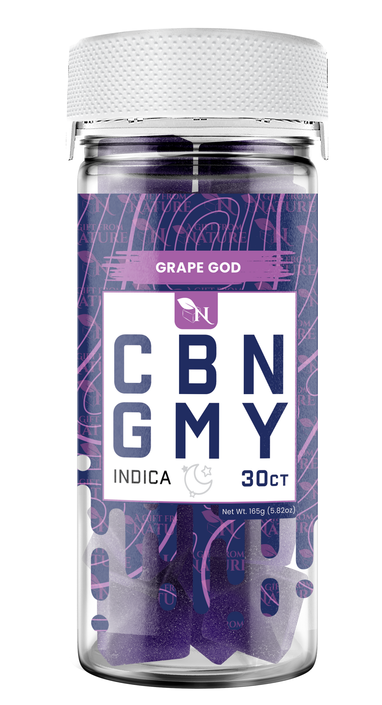 AGFN CBN Gummy: Grape God Indica (1500MG)
