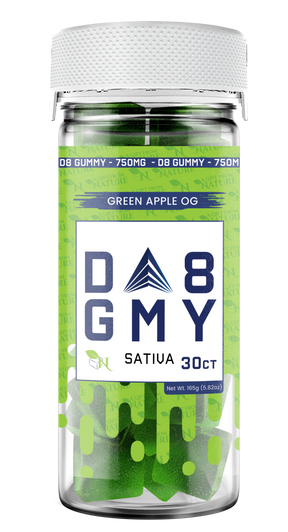 A Gift From Nature Delta 8 Sativa Gummy: Green Apple OG