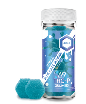 Delta 9 1,050MG 30CT Gummy: Blue Razz Slushie (Hybrid)