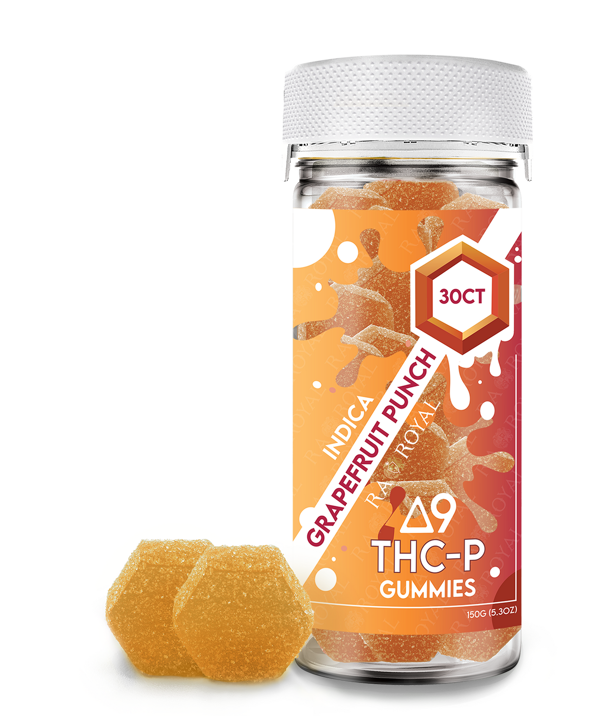 Delta 9 1,050MG 30CT Gummy: Grapefruit Punch (Indica)