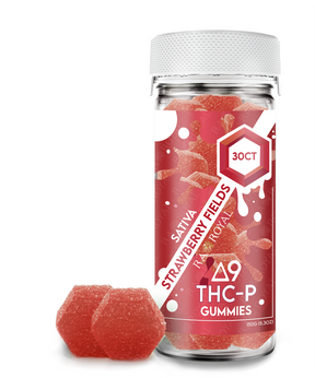Delta 9 1,050MG 30CT Gummy: Strawberry Fields (Sativa)