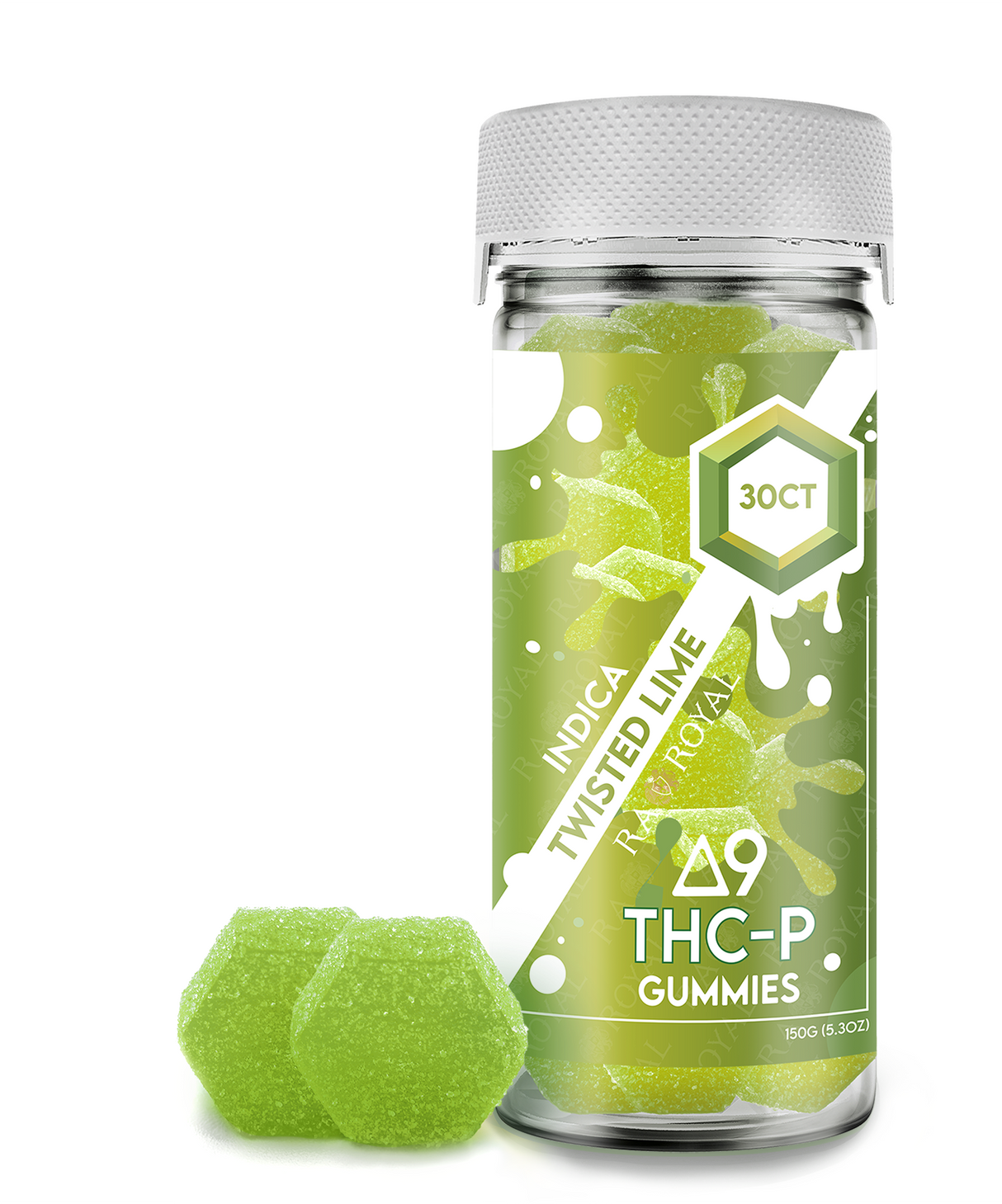 Delta 9 1,050MG 30CT Gummy: Twisted Lime (Indica)