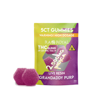 Blend 2,500MG 5CT Gummy Pack: Grandaddy Purp (Indica)