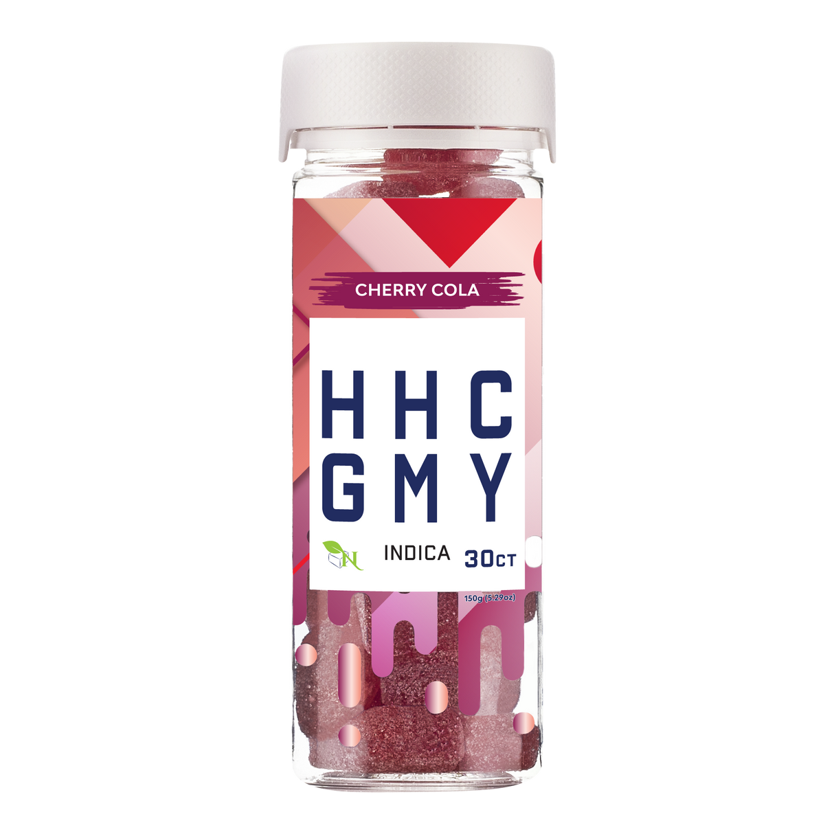 A Gift From Nature HHC Indica Gummy Jar: Cherry Cola