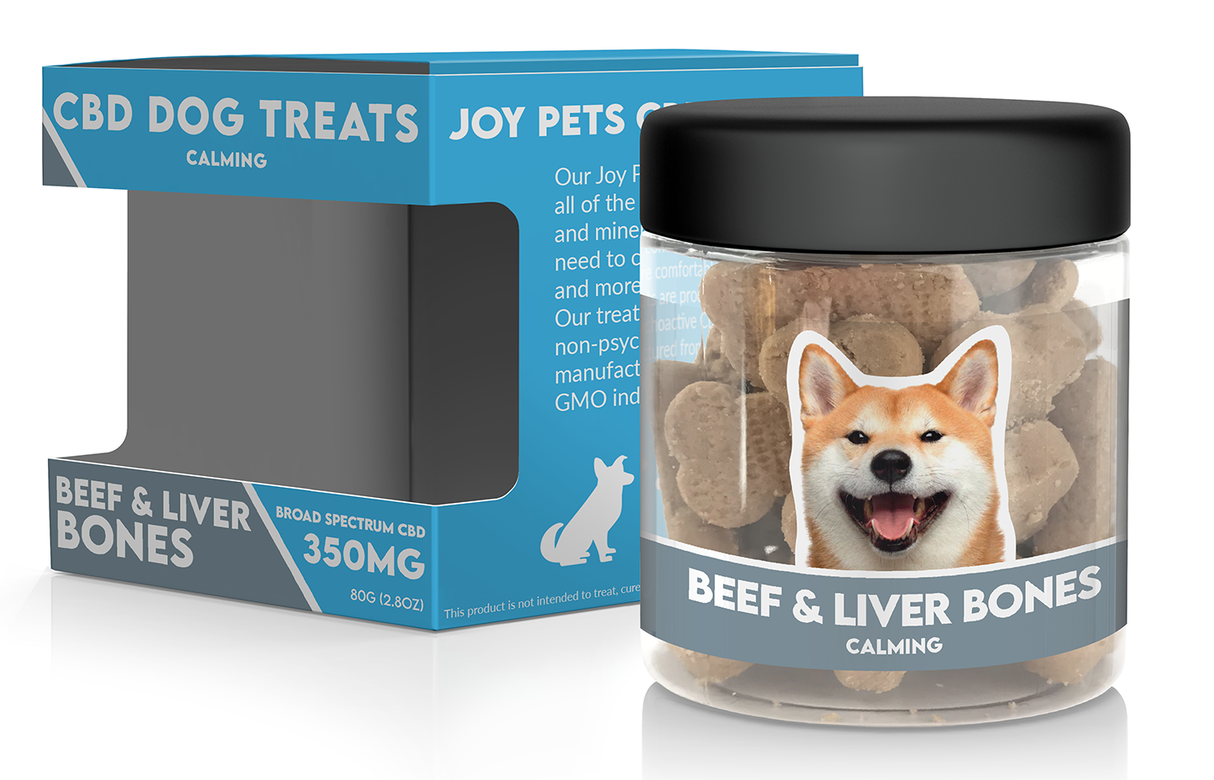 JoyPets CBD Dog Treats: Beef & Liver Bones