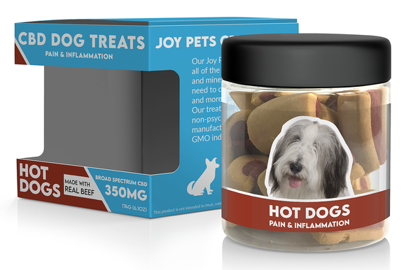 JoyPets CBD Hot Dogs - Pain & Inflammation Relief for Dogs | 350MG