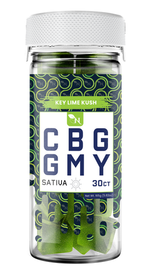 AGFN CBG Gummy: Key Lime Kush Sativa (1500MG)