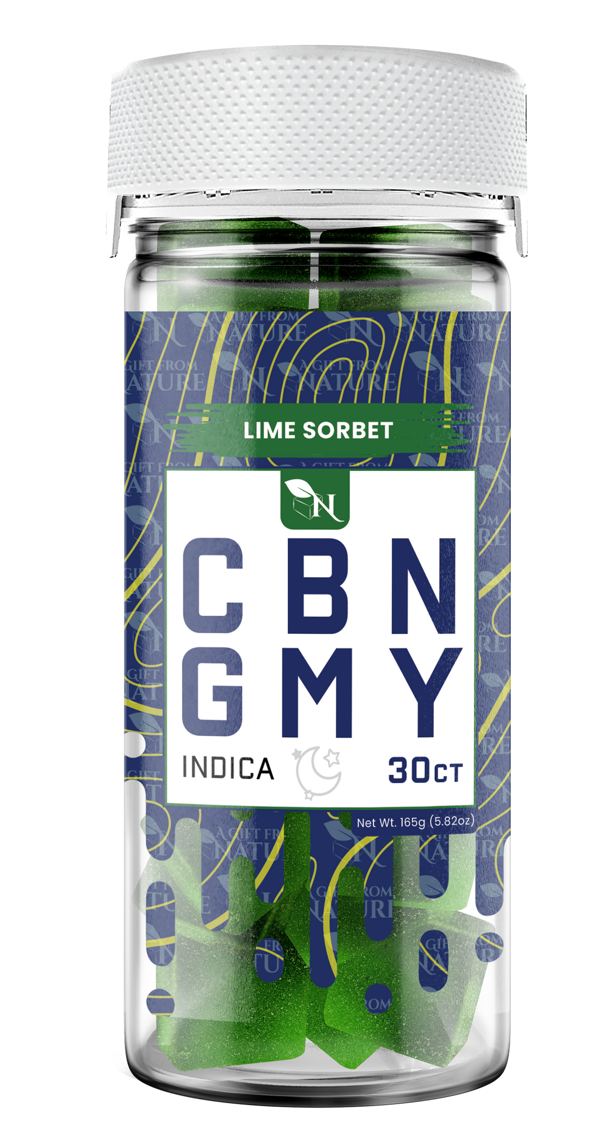 AGFN CBN Gummy: Lime Sorbet Indica (1500MG)