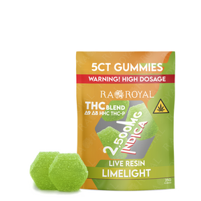Blend 2,500MG 5CT Gummy Pack: Limelight (Indica)