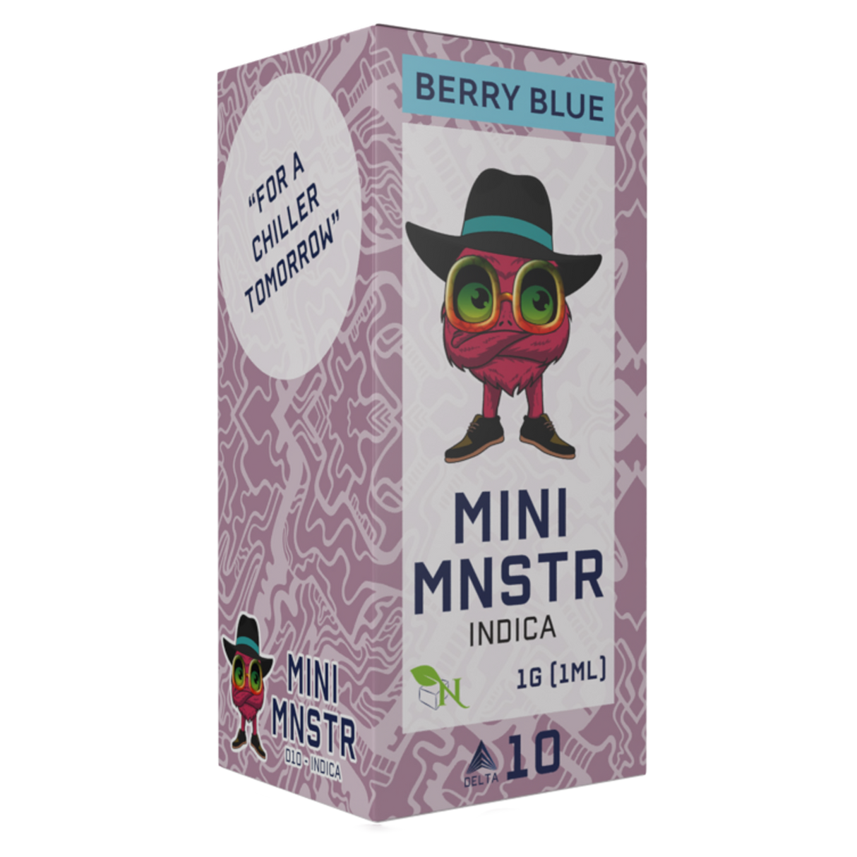 AGFN Mini Mnster 1 Gram Vape: Delta 10 Berry Blue (Indica)